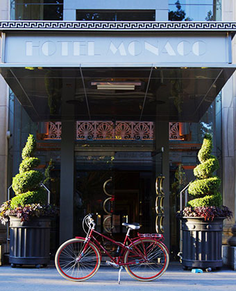Front Entrance with Bicycle parked on sidewalk