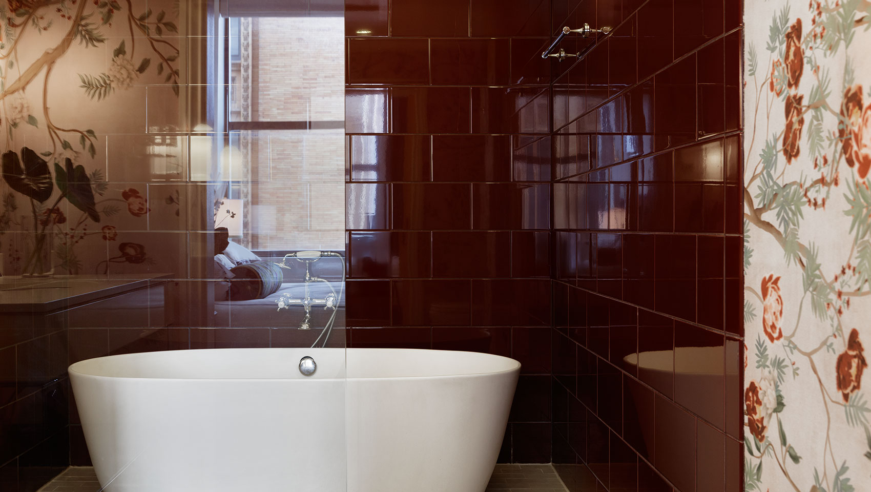 Bathtub in Corner Suite at Kimpton Hotel Monaco Philadelphia