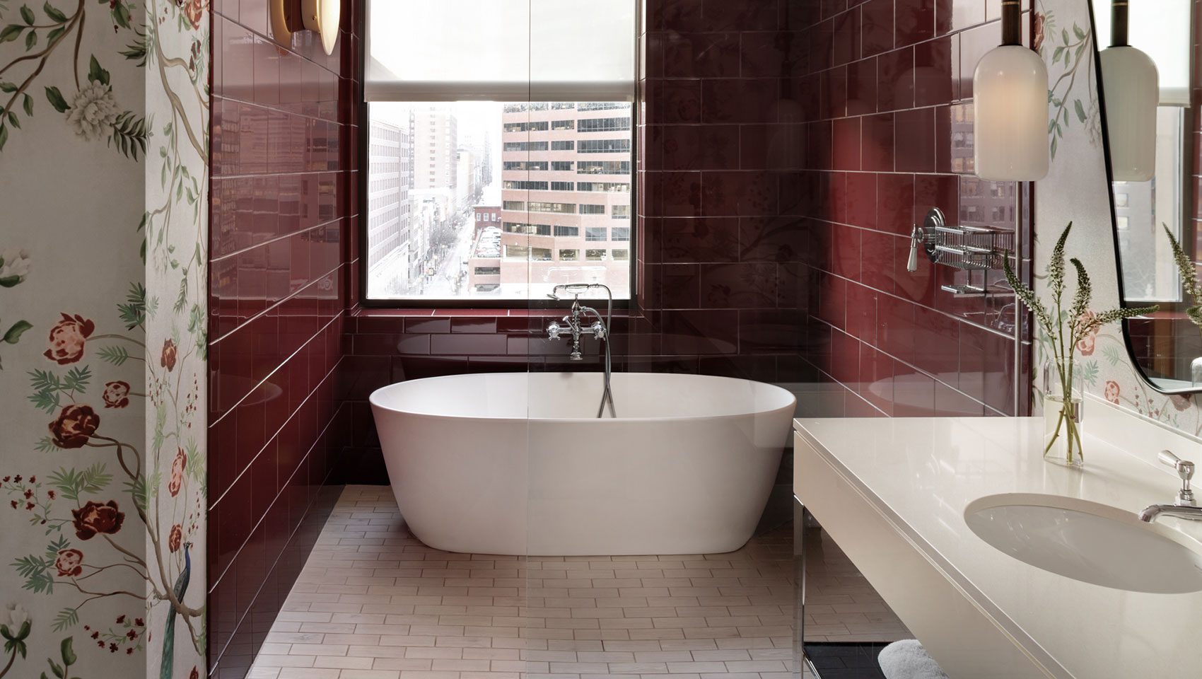 Renovated Monaco Philadelphia Guestroom/bathroom