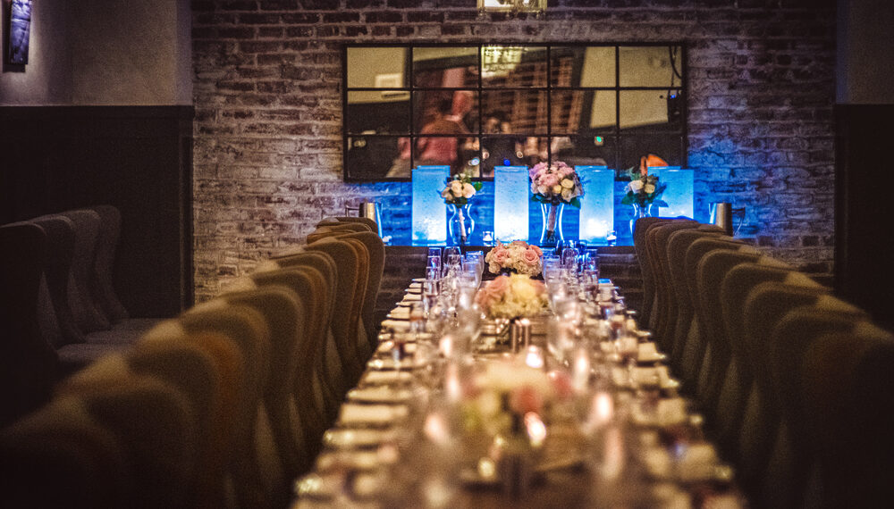 Shanghai Room set for a private dinner
