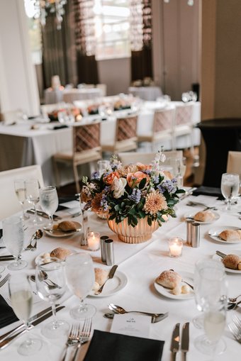 Reception set-up in Lafayette Ballroom