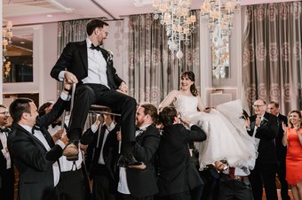 The hora at the reception