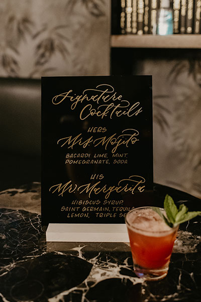 Signature cocktails