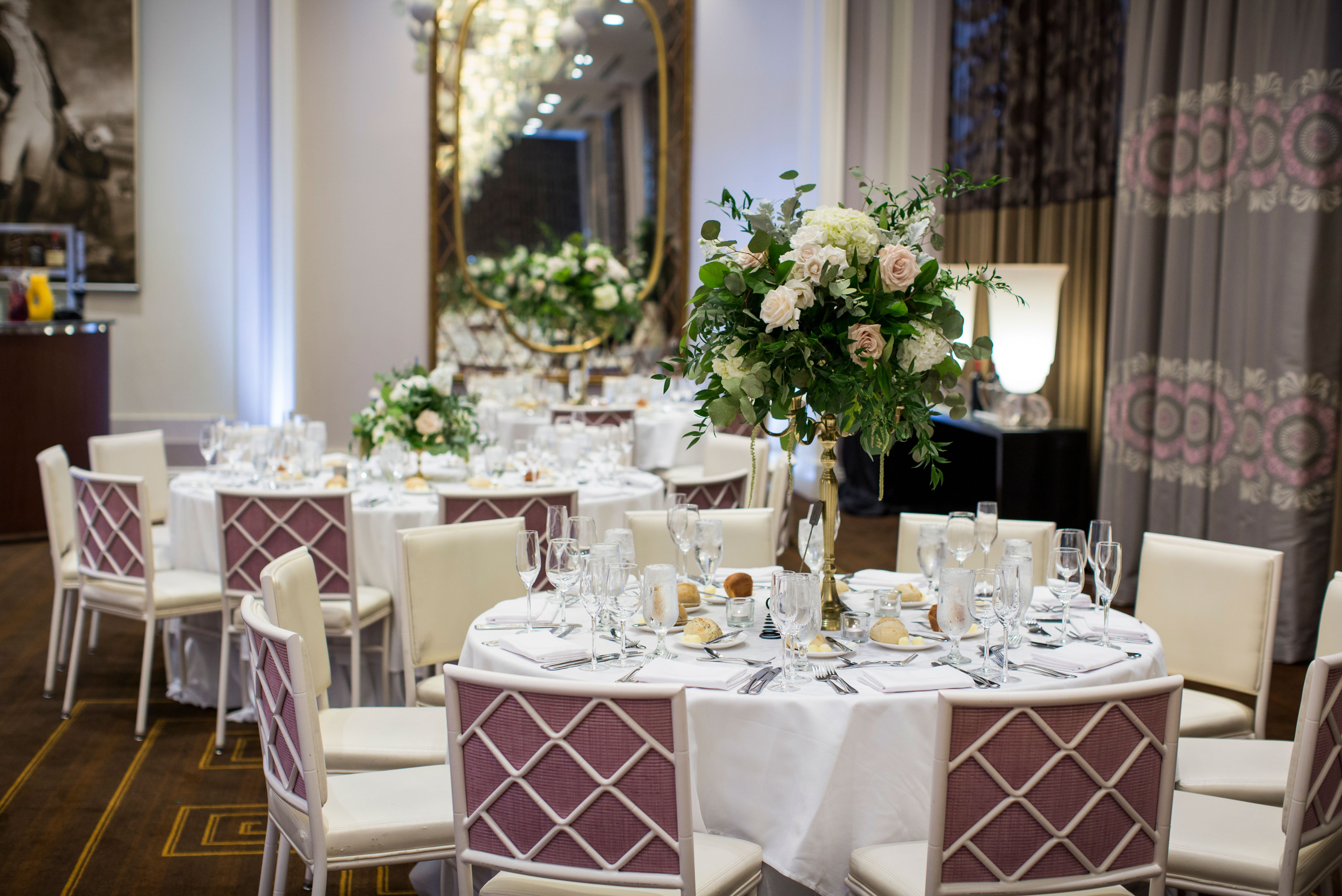 Lafayette Ballroom reception set-up