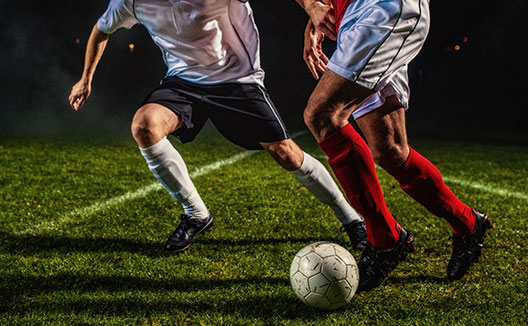 soccer players on the field